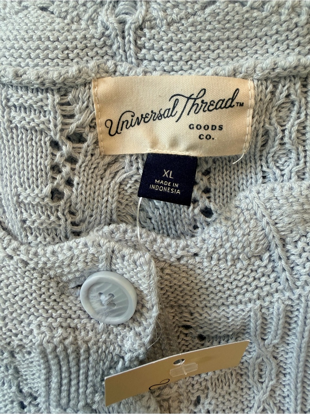 Universal Thread Light Blue Button-Front Cardigan - Picture 4 of 7